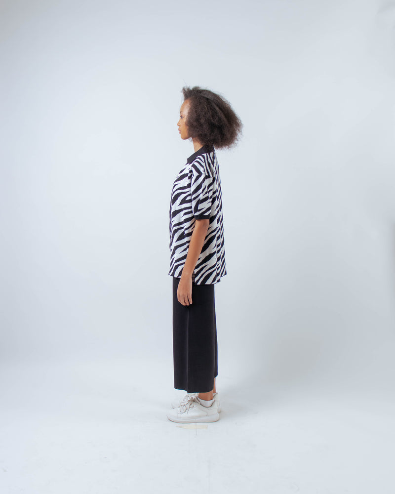 Zebra Shirt Black
