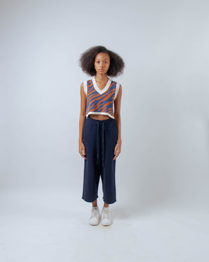 Zebra Vest Denim