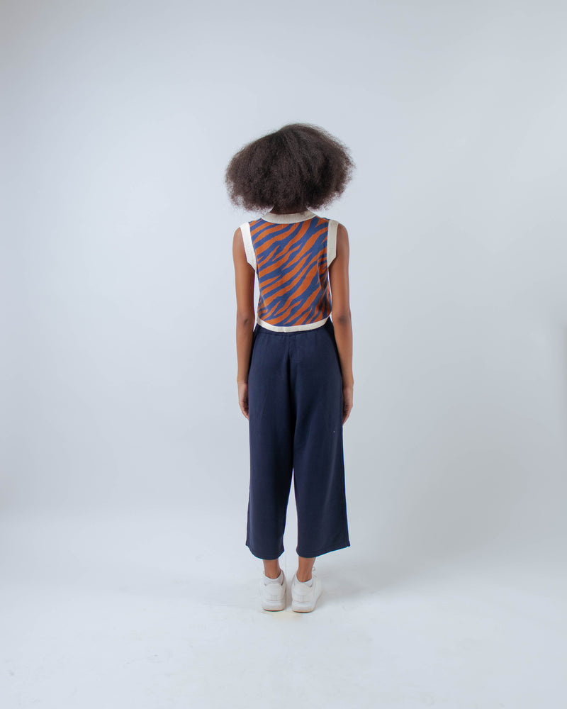 Zebra Vest Denim
