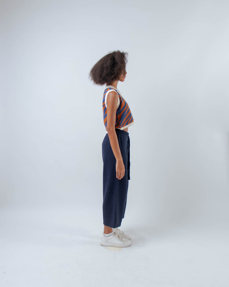 Zebra Vest Denim