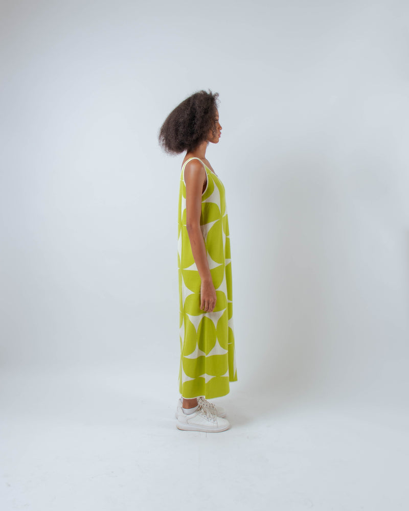 Geo Dress Yellow