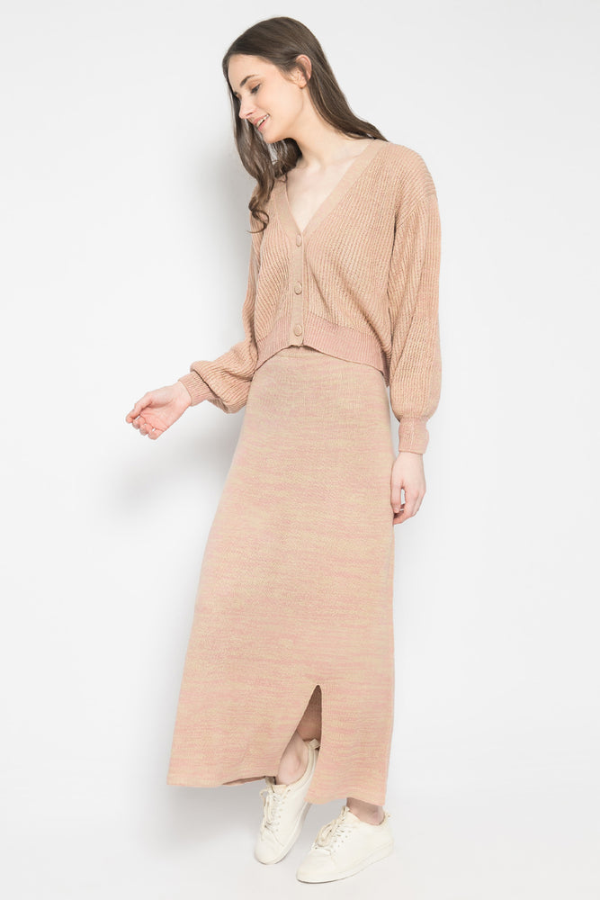 Long Skirt Rose Cream