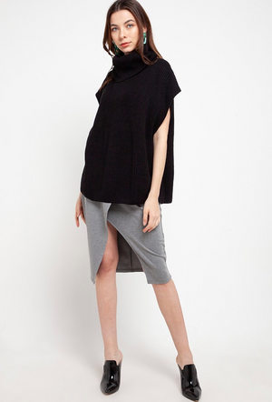 Tik Poncho Black