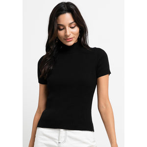 Xena Mock Neck in Black