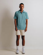 Men Popcorn Polo Shirt Aqua