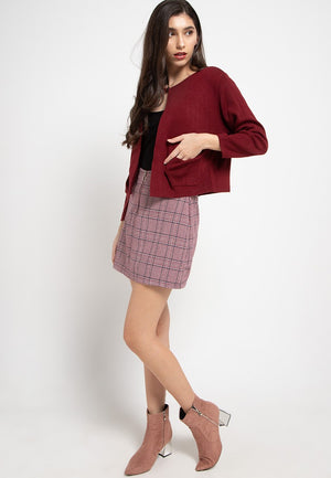NSB Cardigan Maroon