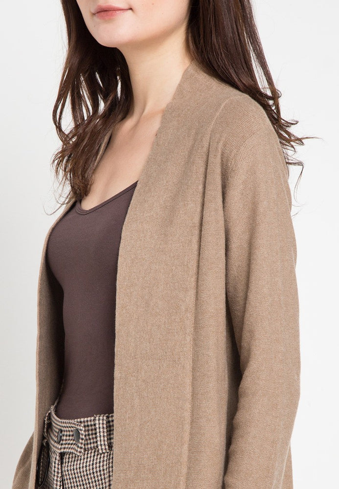 TYROL CARDIGAN BROWN MELANGE