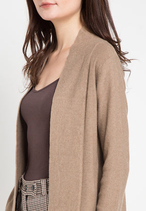 TYROL CARDIGAN BROWN MELANGE