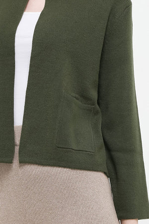 NSB Cardigan Army Green