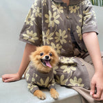 Flora Lounge Shirt and Pet Clothes Bundle