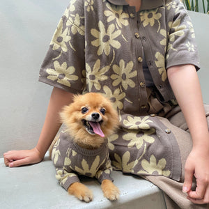 Flora Lounge Shirt and Pet Clothes Bundle