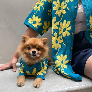 Flora Lounge Shirt and Pet Clothes Bundle
