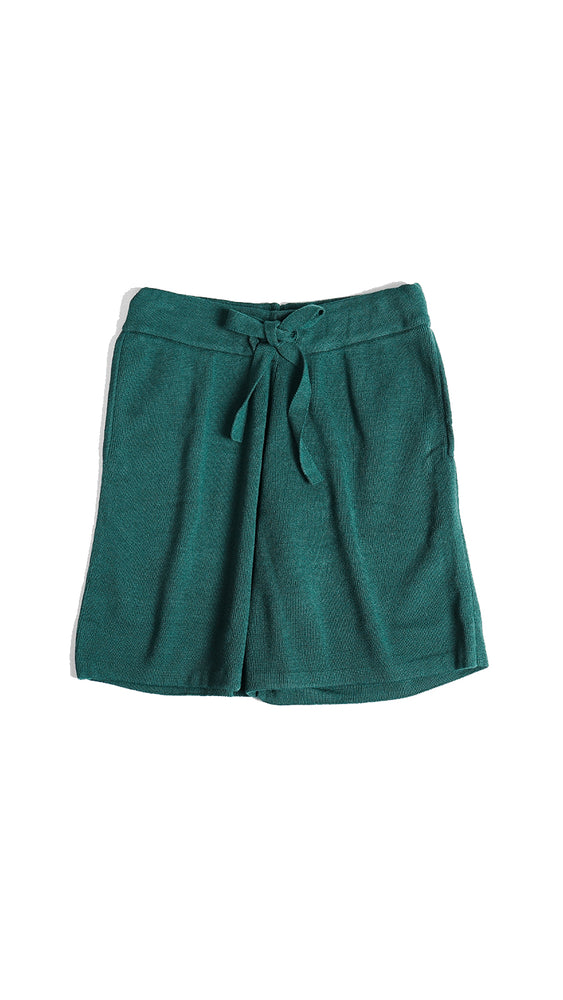 Men Plain Shorts Green