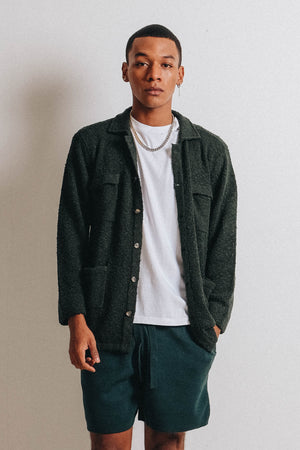 Men Popcorn Riley Jacket Dark Green