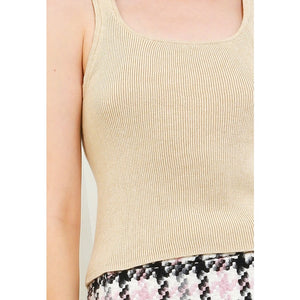 Noir Sur Blanc AT Tank Top Cream