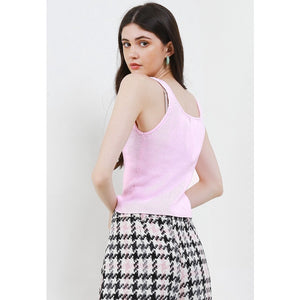 Noir Sur Blanc AT Tank Top Pink