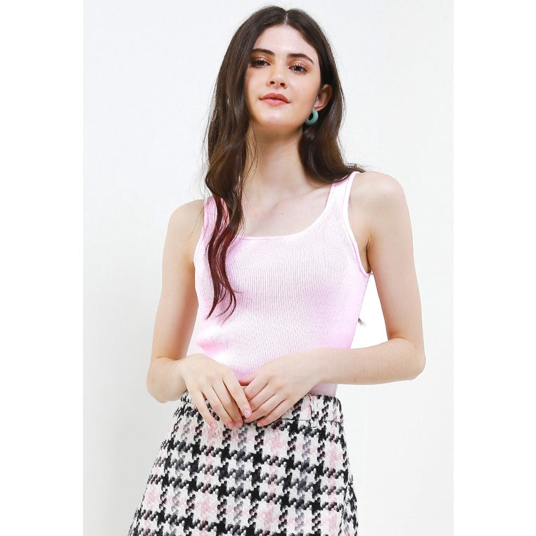 Noir Sur Blanc AT Tank Top Pink